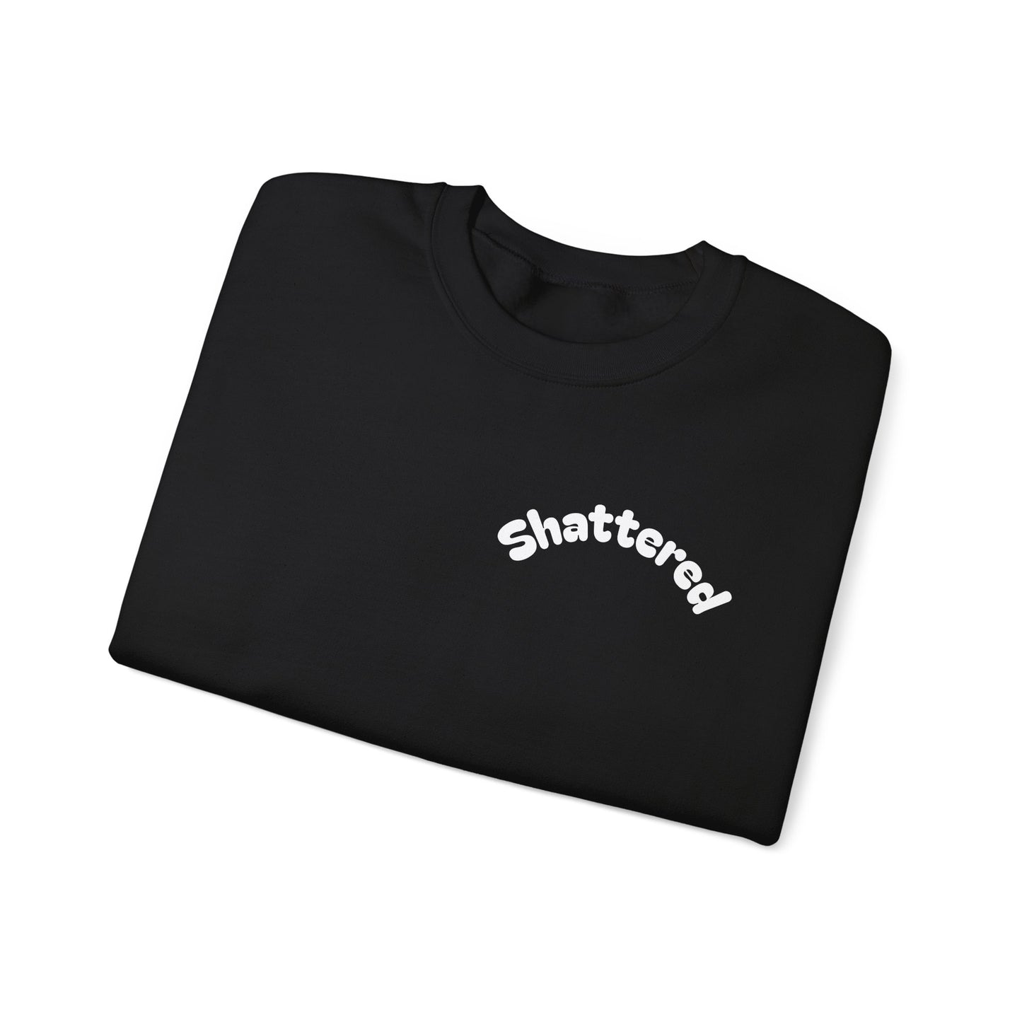 Shattered- Crewneck Sweatshirt (Black)