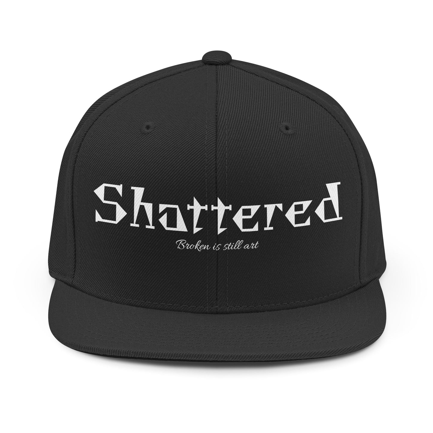 Snapback Shattered Hat (Black)