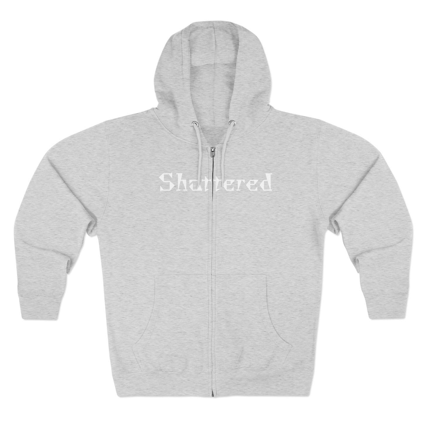 Shattered - Zip up Hoodie (Heather Gray)