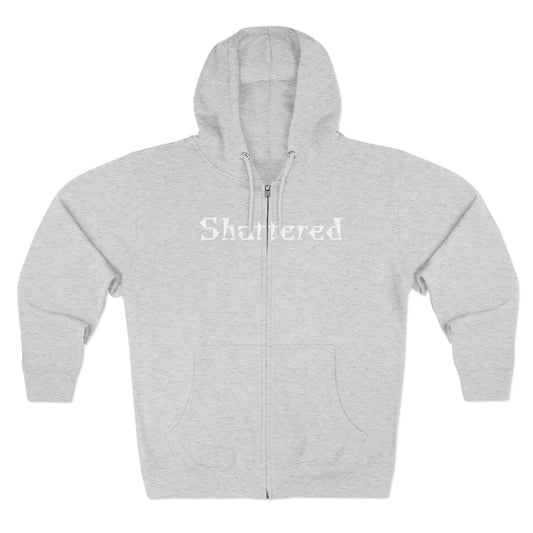 Shattered - Zip up Hoodie (Heather Gray)