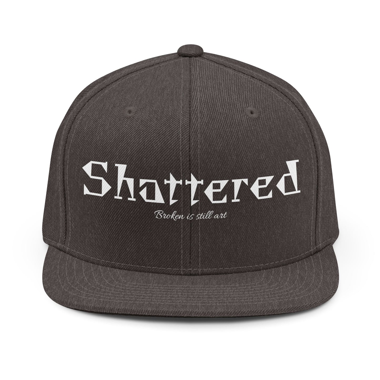Shattered Snapback Hat (Heather Grey)