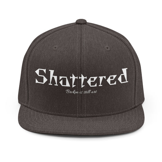 Shattered Snapback Hat (Heather Grey)