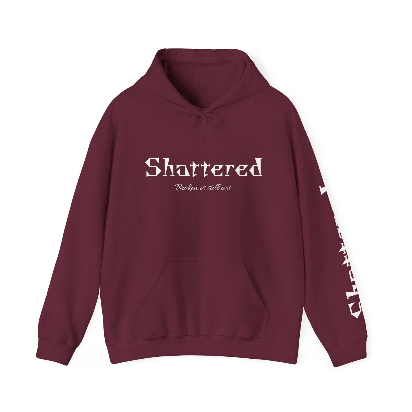 Shattered Hoodie (Maroon)