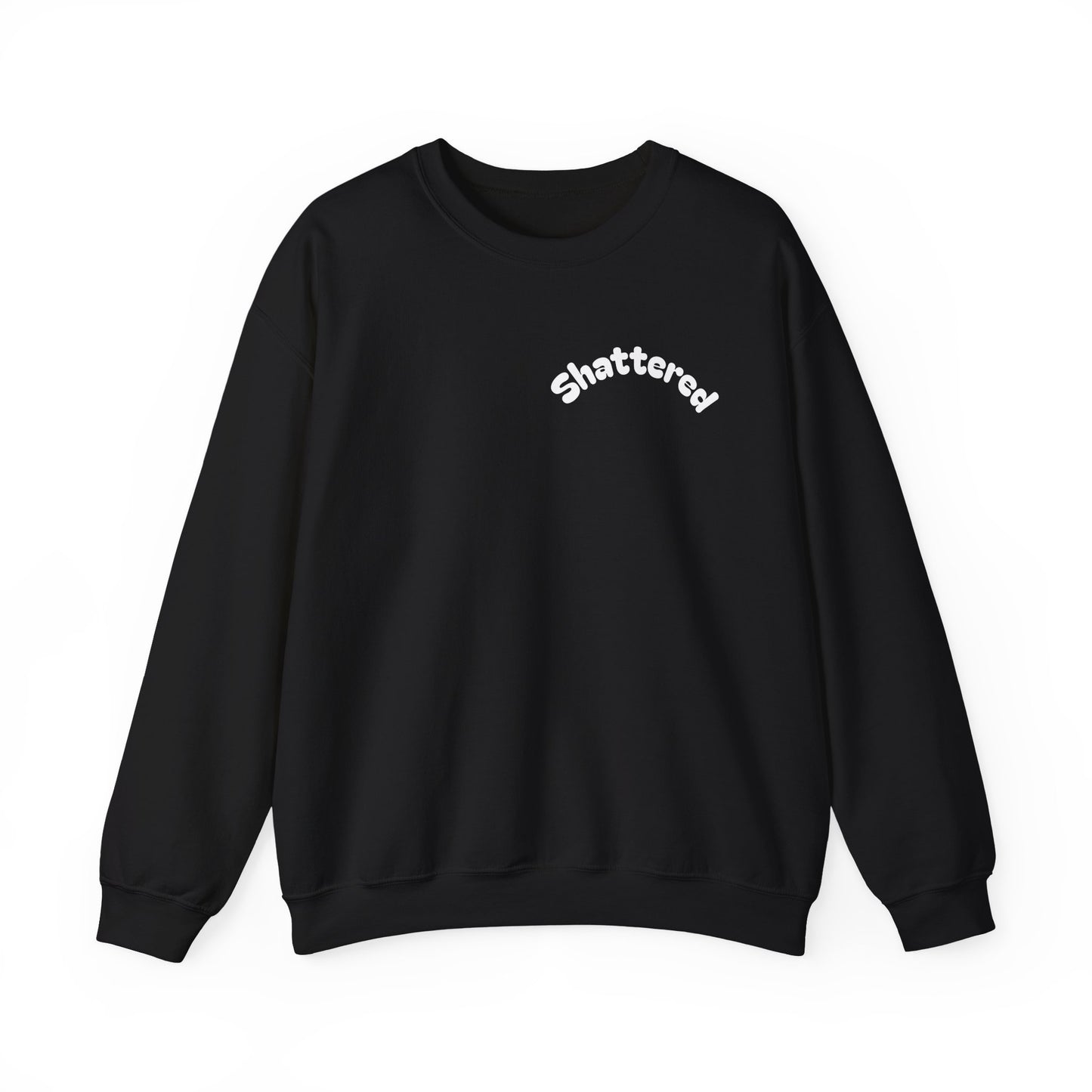 Shattered- Crewneck Sweatshirt (Black)