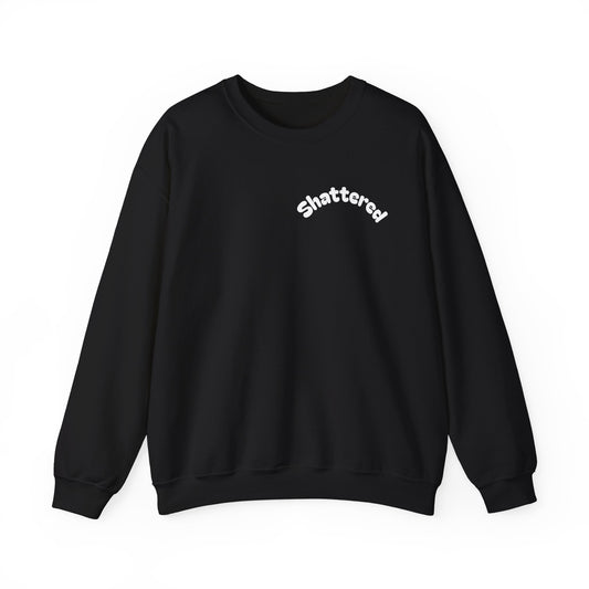 Shattered- Crewneck Sweatshirt (Black)