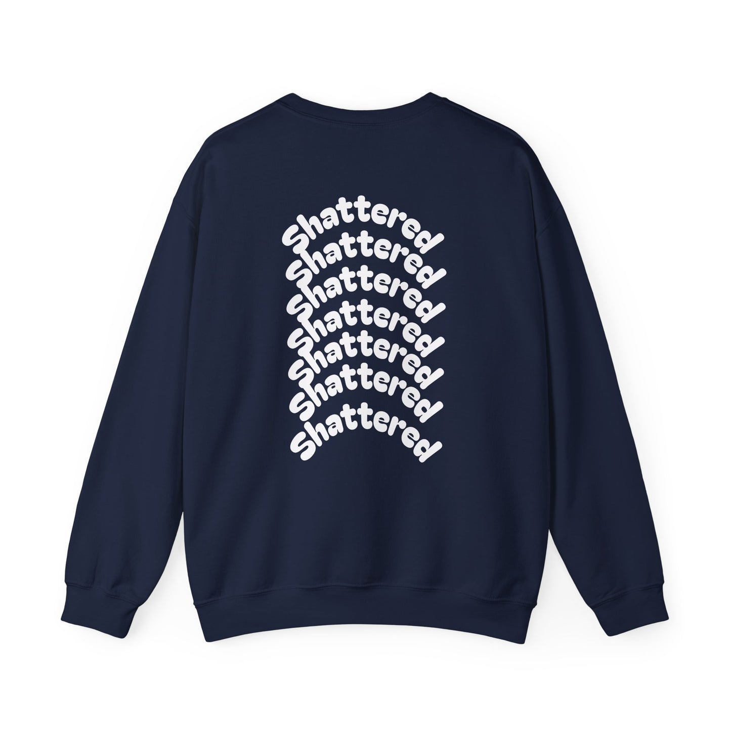 Shattered- Crewneck Sweatshirt (Navy)