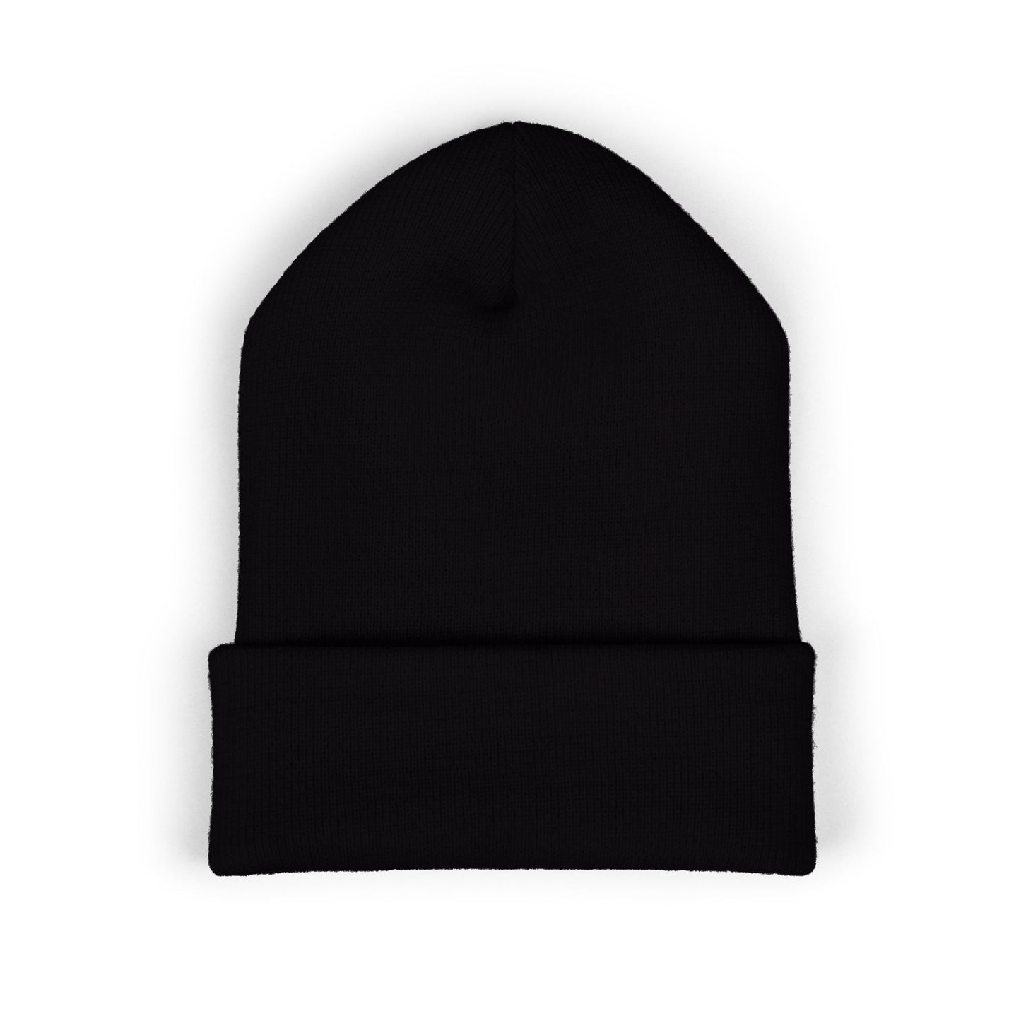 Embroidered Shattered Beanie (Black)