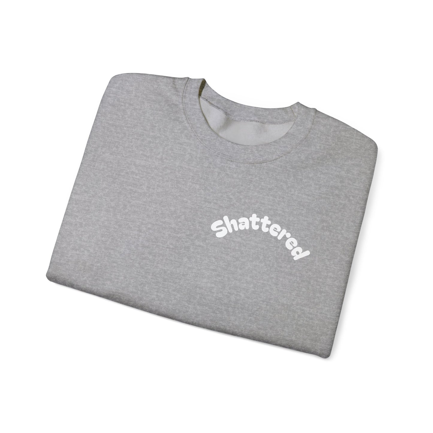 Shattered- Crewneck Sweatshirt (Sports Gray)