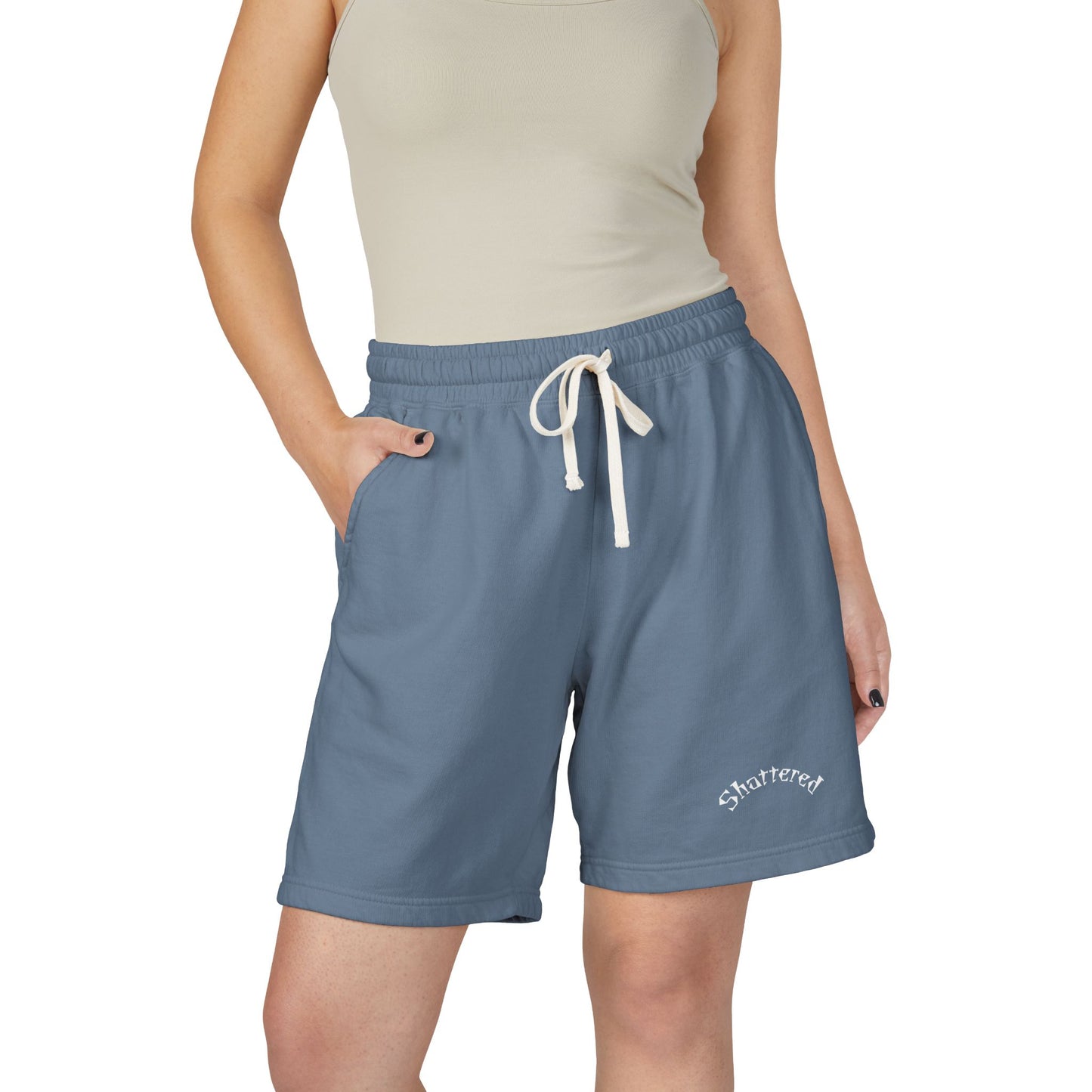 Shattered Shorts (Blue Jean)