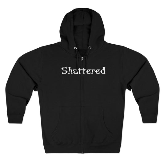 Shattered - Zip up Hoodie (Black)