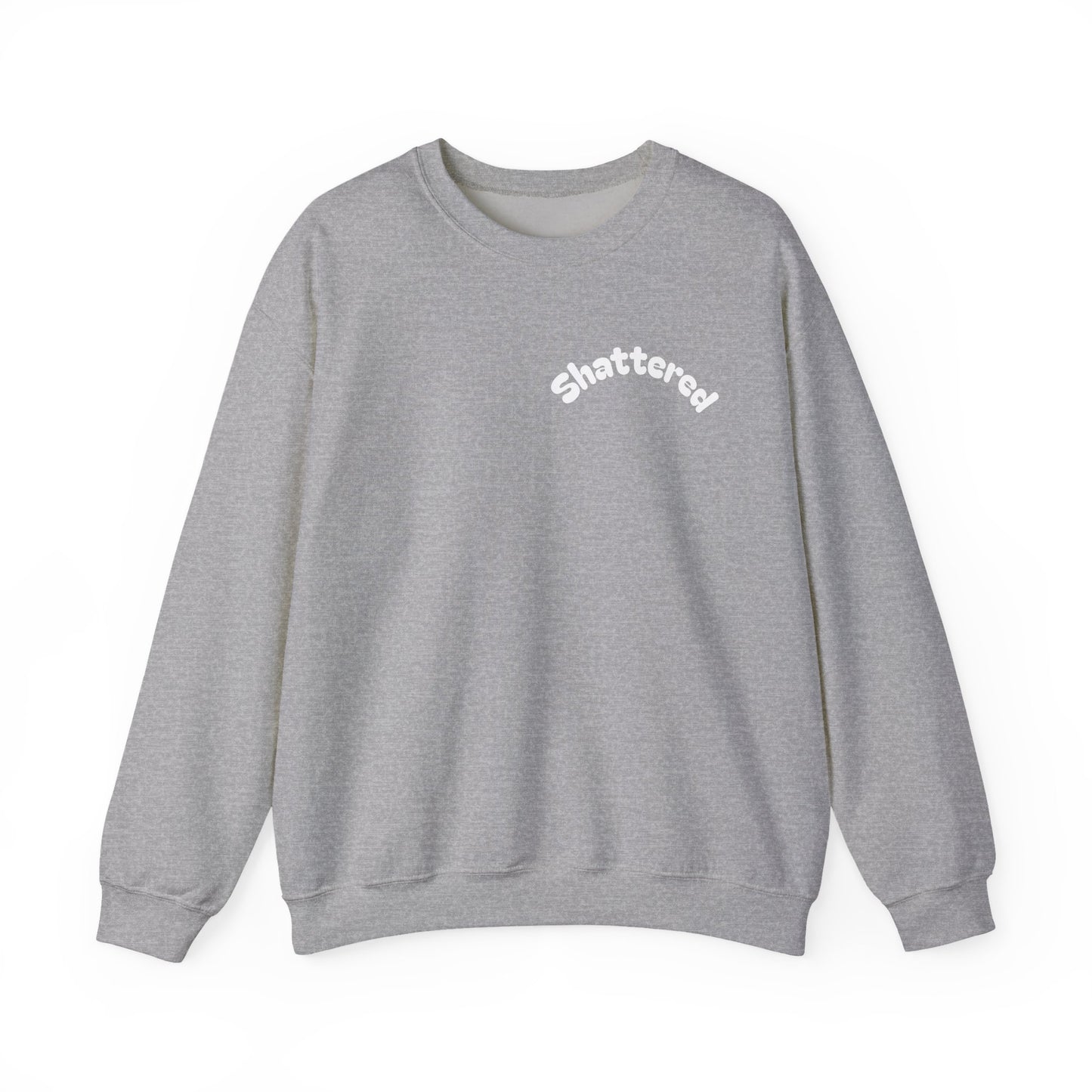 Shattered- Crewneck Sweatshirt (Sports Gray)