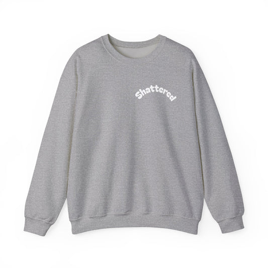 Shattered- Crewneck Sweatshirt (Sports Gray)