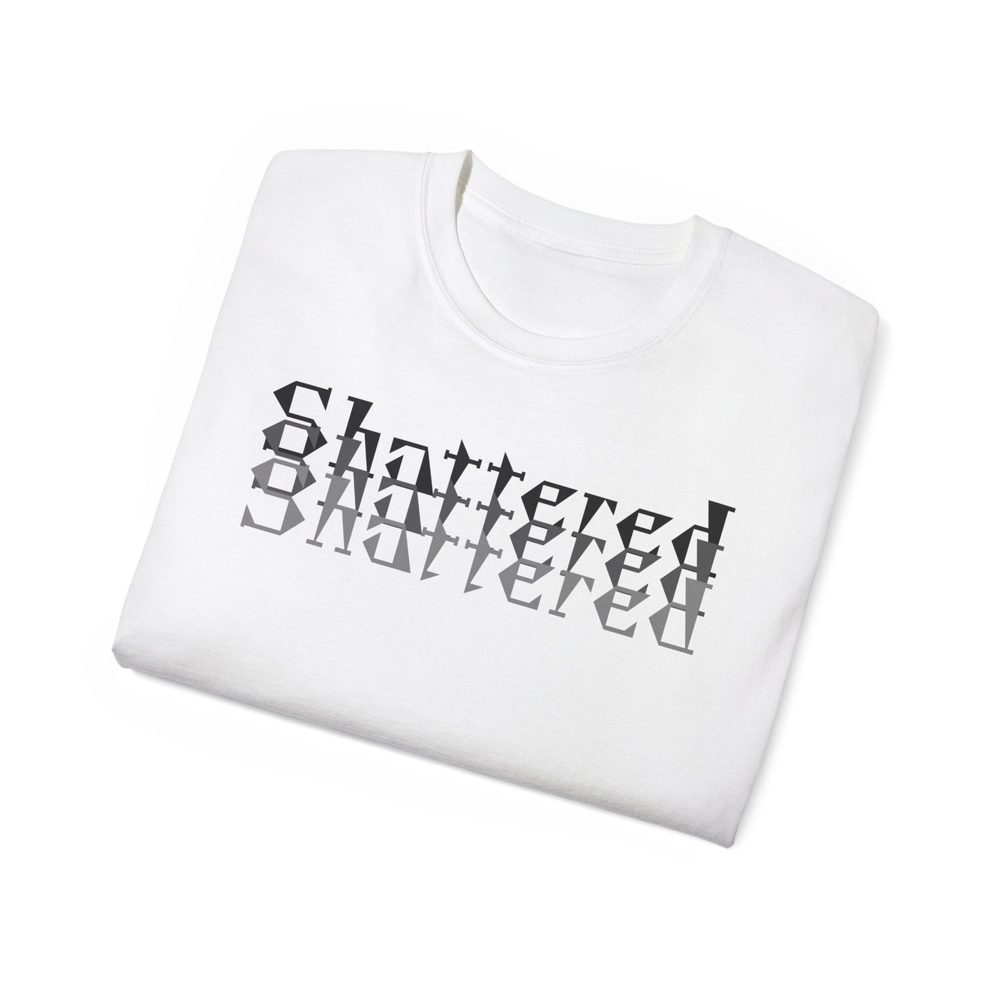 Shattered T-shirt Inverted Grayscale