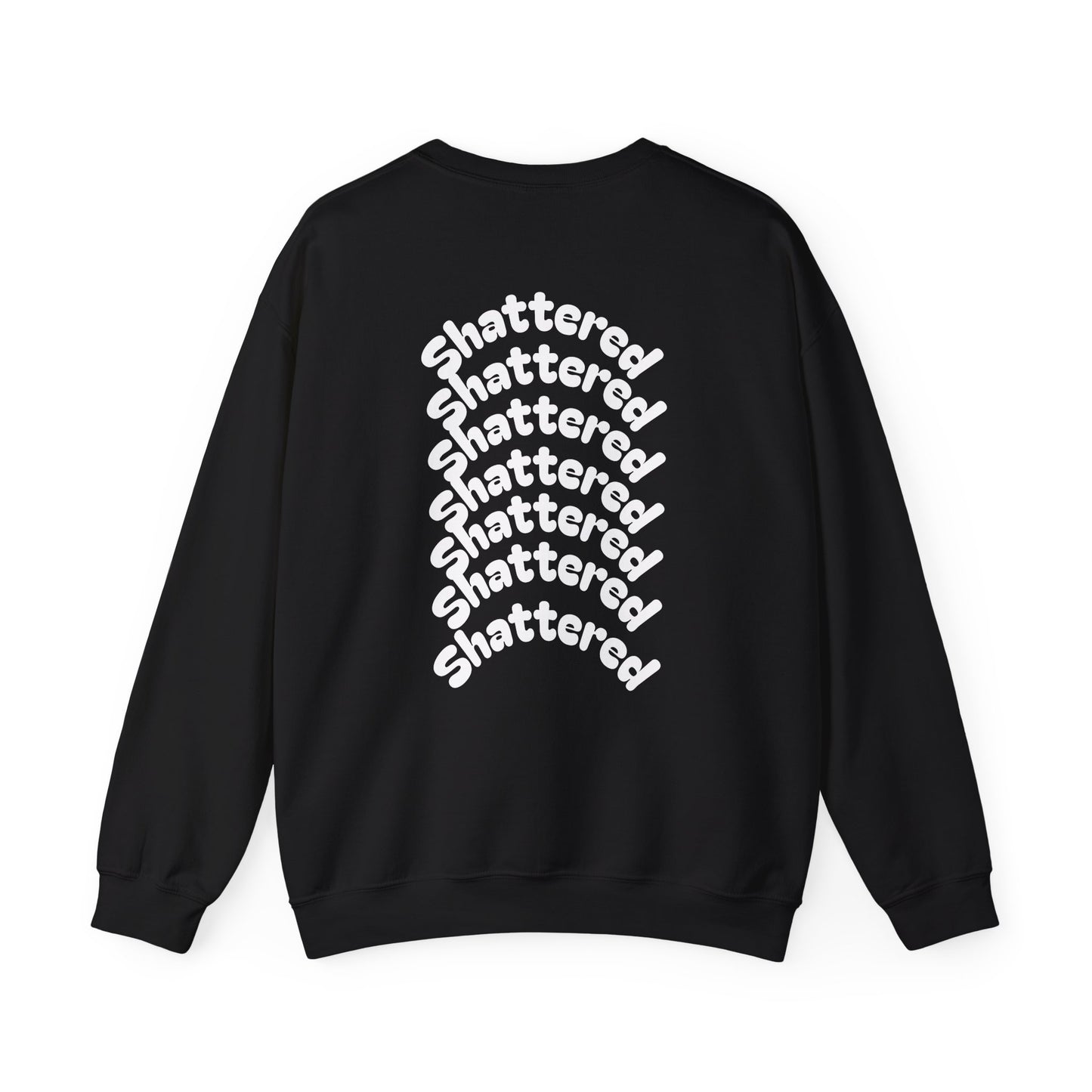 Shattered- Crewneck Sweatshirt (Black)