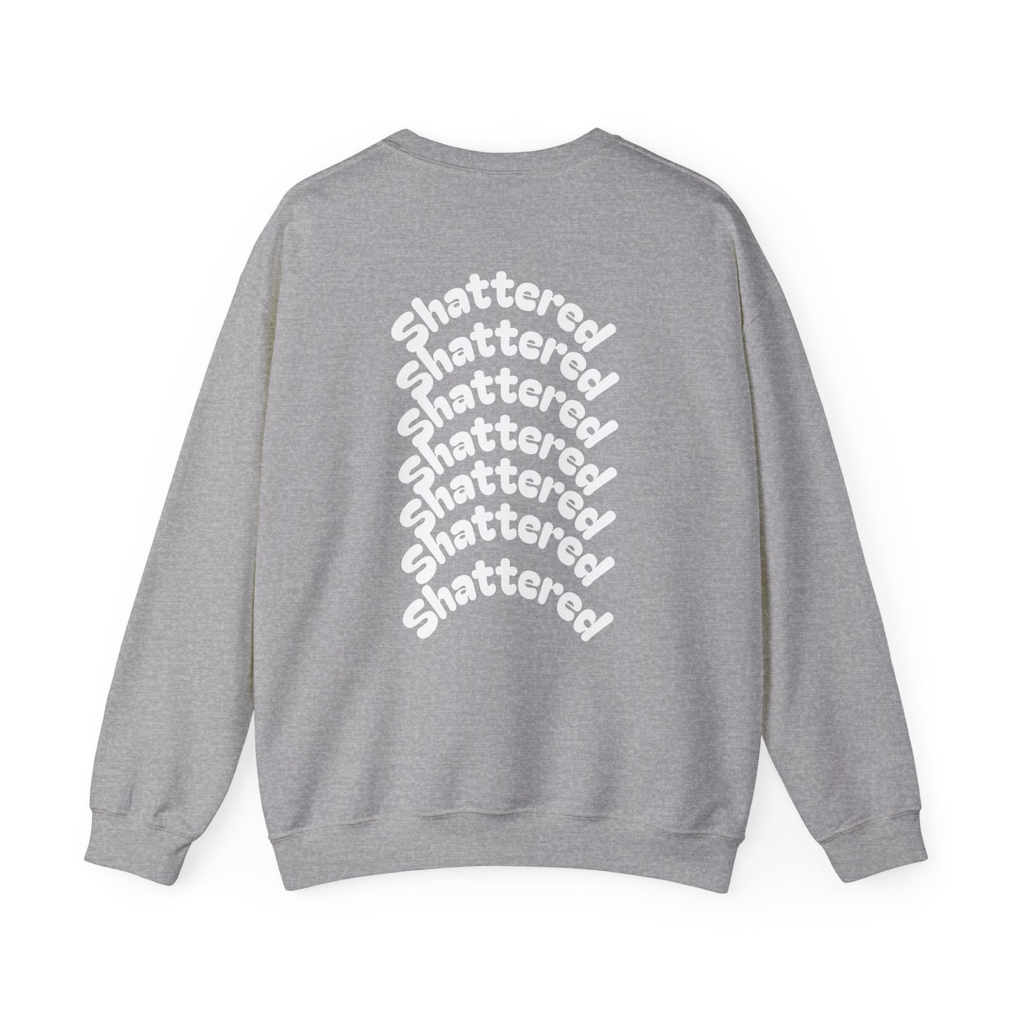 Shattered- Crewneck Sweatshirt (Sports Gray)