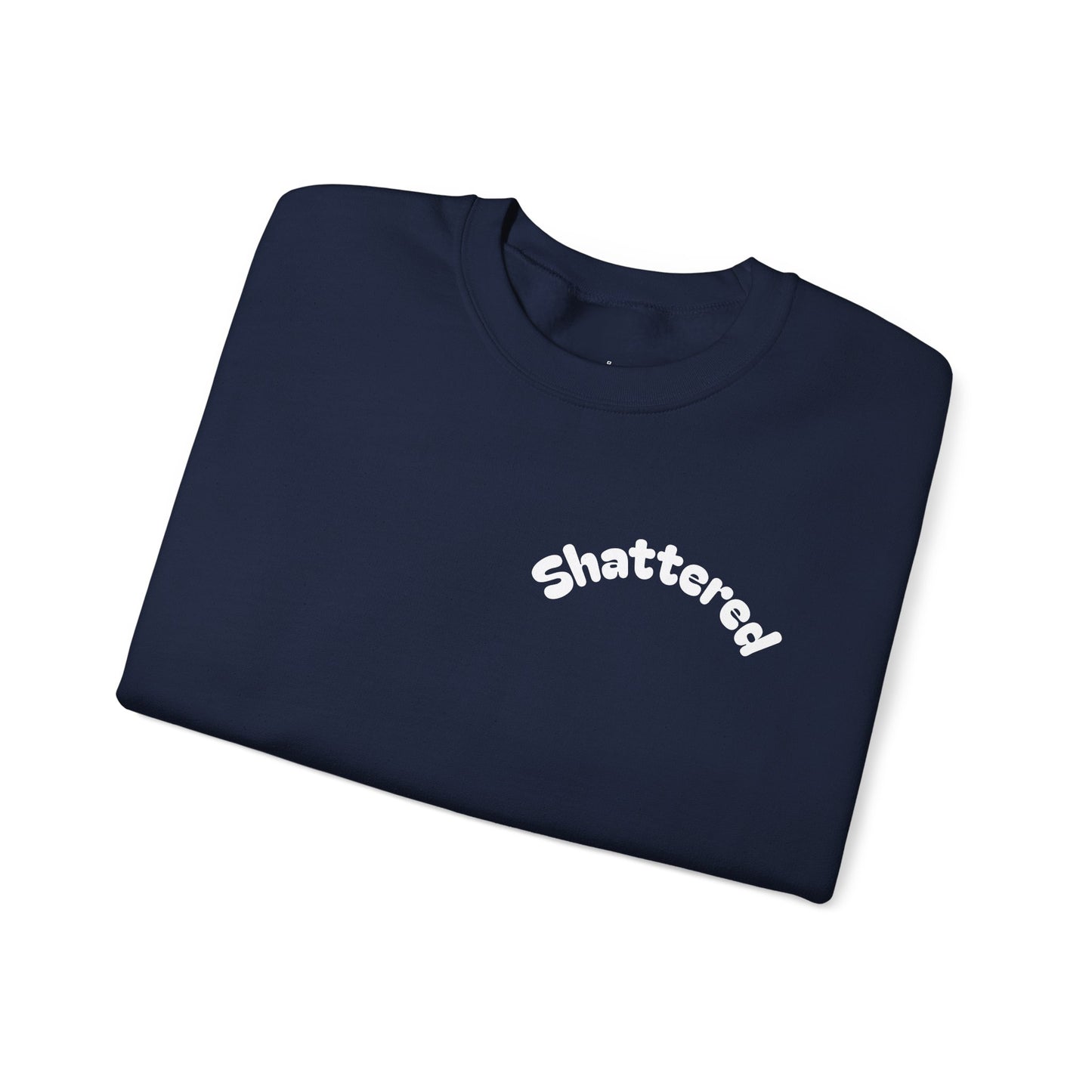 Shattered- Crewneck Sweatshirt (Navy)