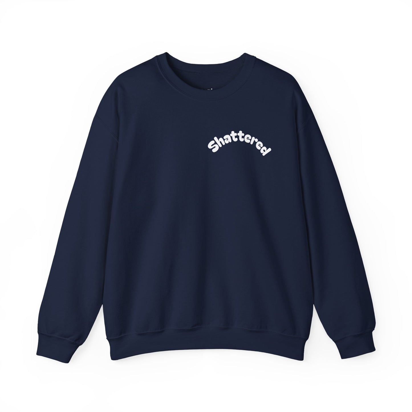Shattered- Crewneck Sweatshirt (Navy)