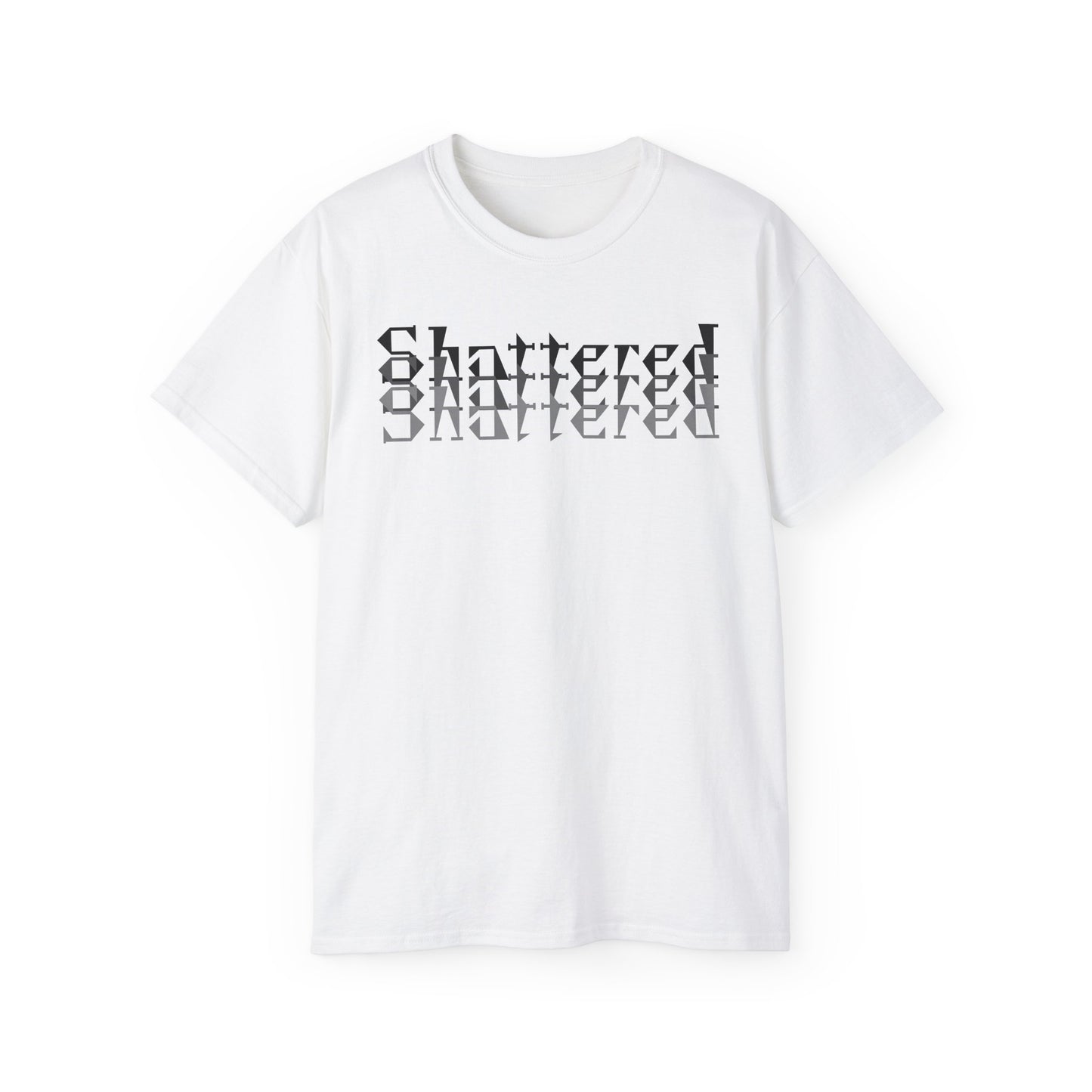 Shattered T-shirt Inverted Grayscale