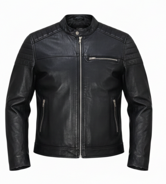 *PRE-ORDER* Shattered Leather Jacket (Black)